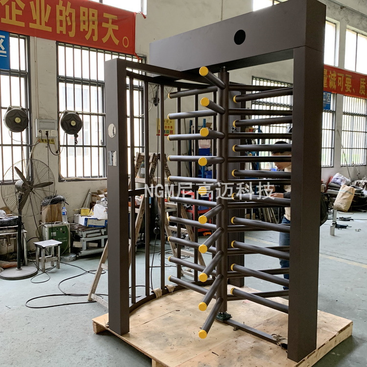 飞机头全高转闸圆弧门禁转闸门烤漆圆形转闸小区智能旋转闸防尾随