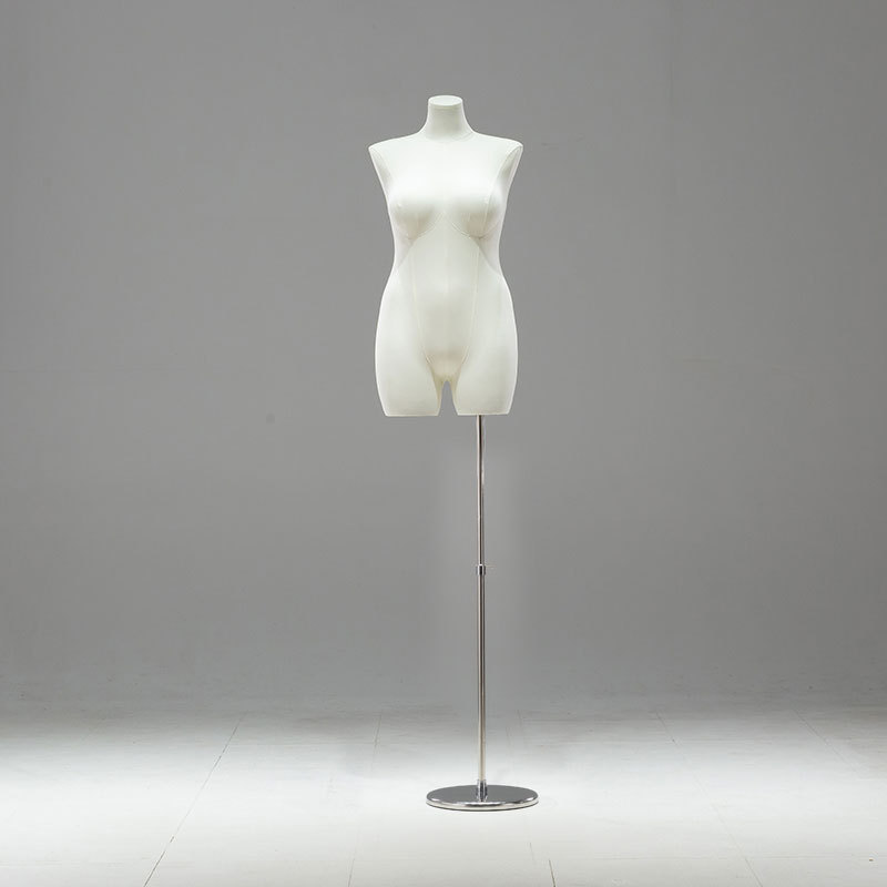Maniquí Femenino de Talla Grande de Busto de Madera para Escaparate