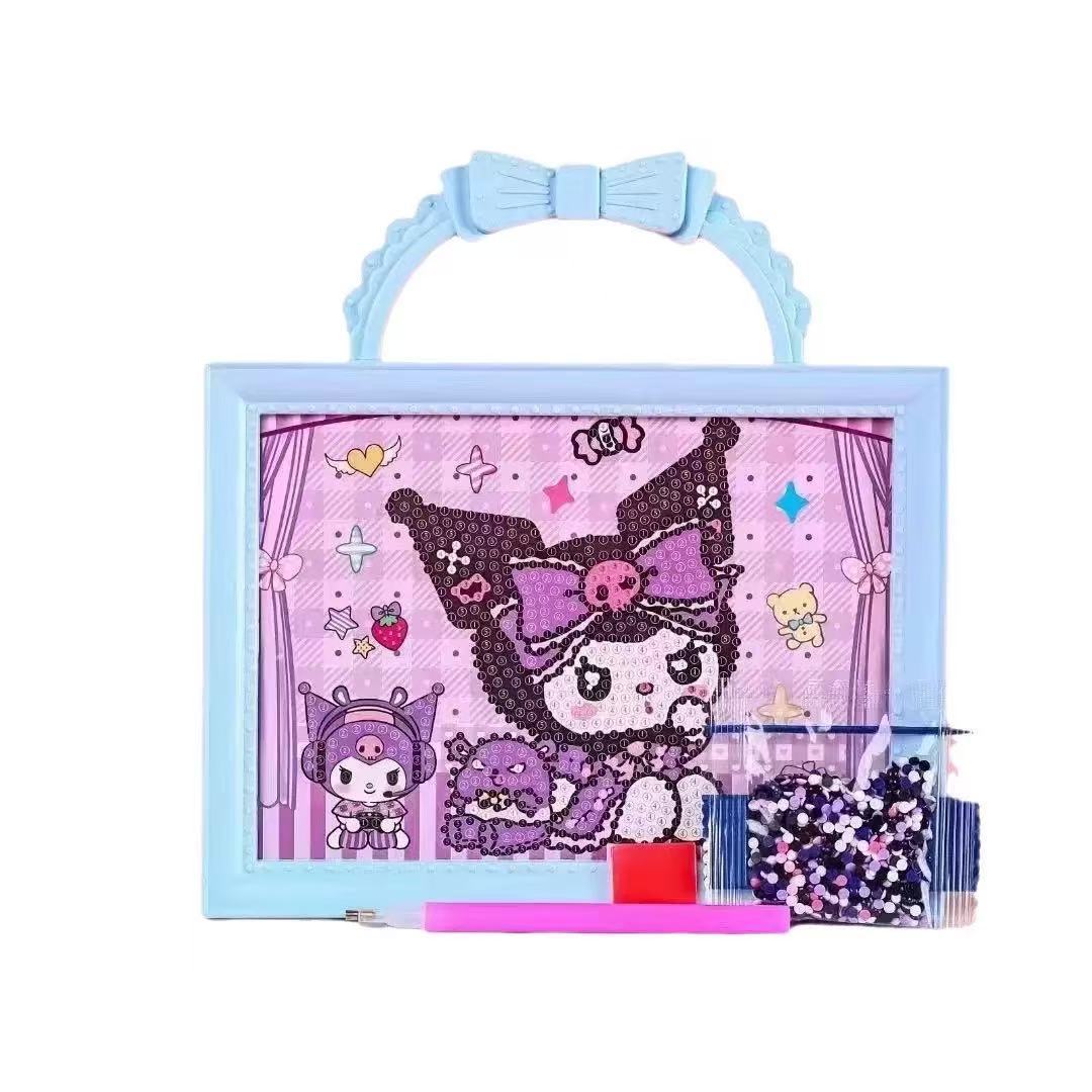 Marcos de fotos portátiles dibujos animados de diamantes juguetes infantiles hechos a mano juguetes para niñas diy regalo interactivo padre-hijo al por mayor