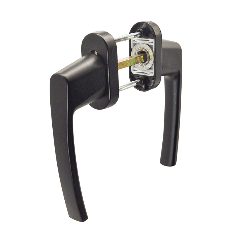 VHM7塑鋼門對穿開傳動執手對穿把手帶鎖帶保險平開門窗五金配件鎖