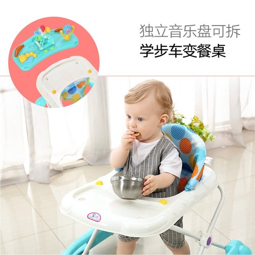Baby walker, multi-functional, anti-O-leg rollover, pushable for girls, baby boy can sit on it, start learning to drive