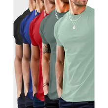 Z 55088 Slim solid men's crew neck tee ������ɫ��ʿԲ�����