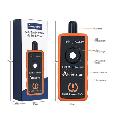 Aermotorel-50448/50449Tpmsford Universal Ford Tire Pressure Resetter Two-In-One Instrument