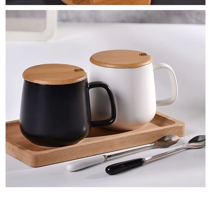 Tazza lussuosa e minimalista, tazza da caffè di grande capacità con incisione a prezzo accessibile, tazza da colazione in ceramica_voghion.com