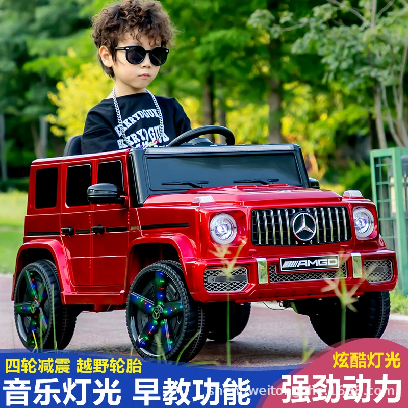 Электромобиль (Mercedes Benz) — внедорожник 4×4 с пультом, светящиеся колёса