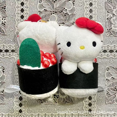 小红书同款三丽鸥寿司挂件金枪鱼三文鱼鱼子酱hellokitty挂件