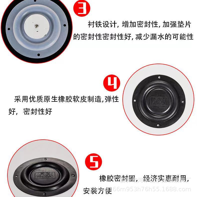 50 Automatic downspout tank, trench squat toilet, automatic flushing valve, high-level water tank, automatic flushing device, water tank accessories Specification drawing