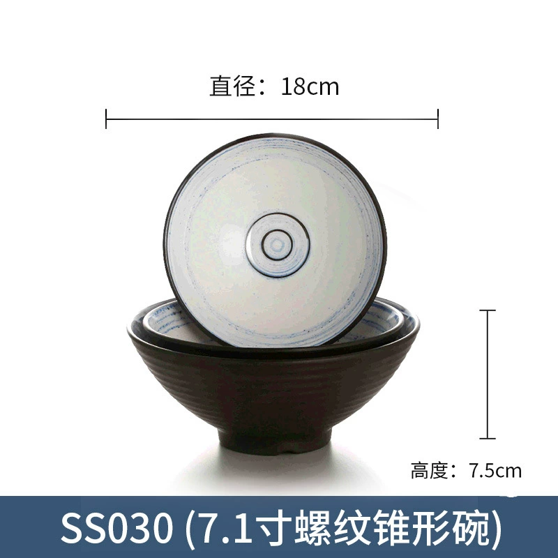 Бульмани imitation porcelain bowl ramen bowl оптовая лапша ресторан коммерческий пластиковый нить bowl spicy hot snail powder bowl можно напечатать