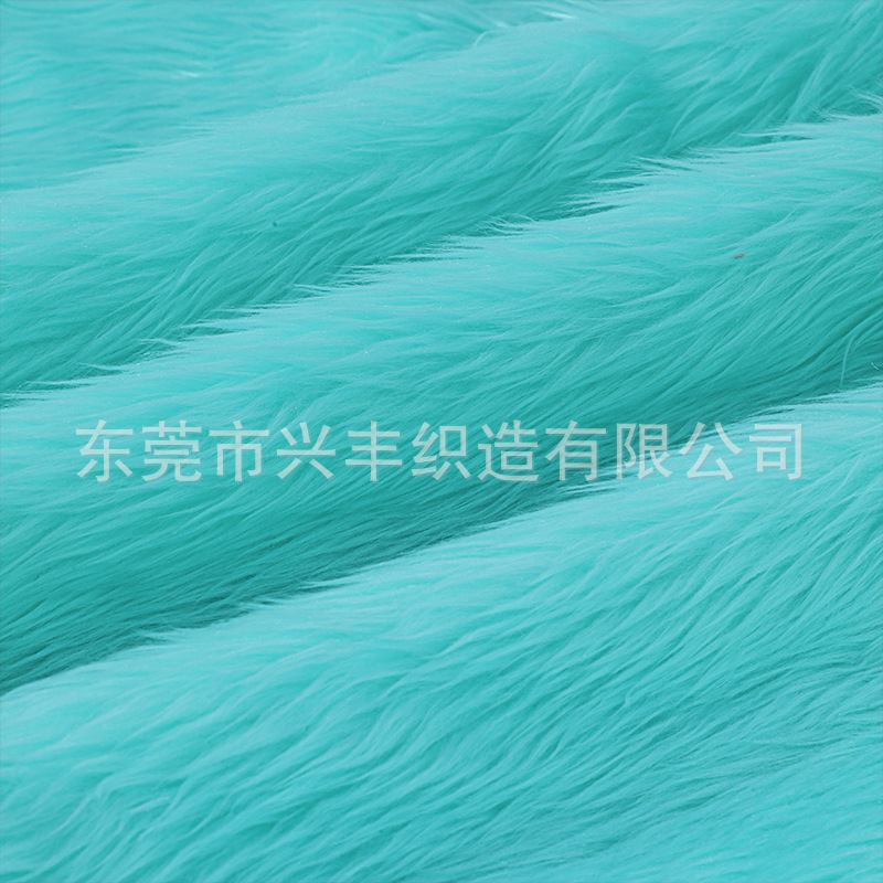 現物の3cm洗水ウサギの毛のローラー93色のおもちゃの服装の家庭用紡績の靴の材料の人造の長い毛の生えた生地の落水した毛