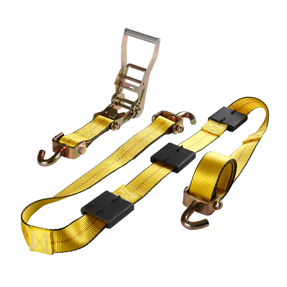 50mm棘轮运输固定带 清障救援轮胎拖车绳 汽车轮胎捆绑带