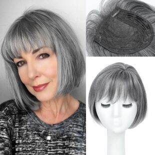 Wig Women's Head Reissue Bobo Head Foreign Trade Cross-border Best Selling European and American Chemical Fiber Imitation Hair Reissue Piece