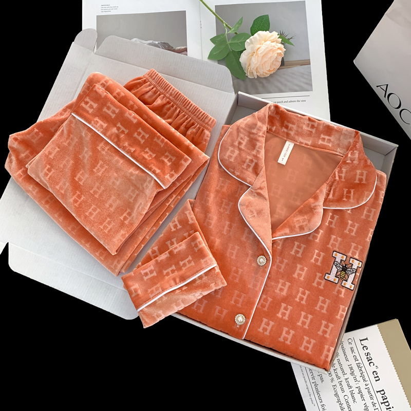 5065#엠보싱 에르메스 오렌지 - 여성용