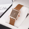 Fashionable swiss watch, square quartz calendar, belt, internet celebrity, Korean style, wholesale