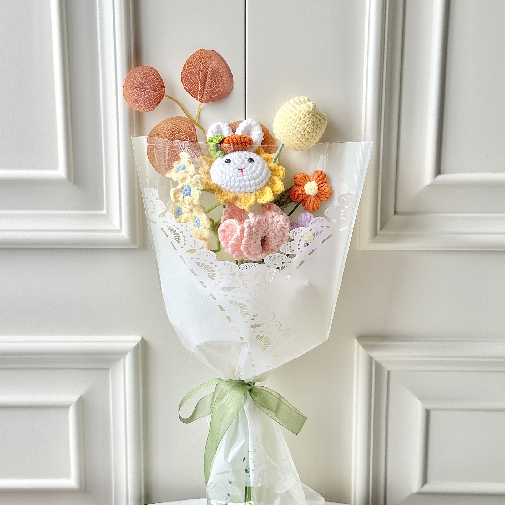 Buquete de conejos amarillos