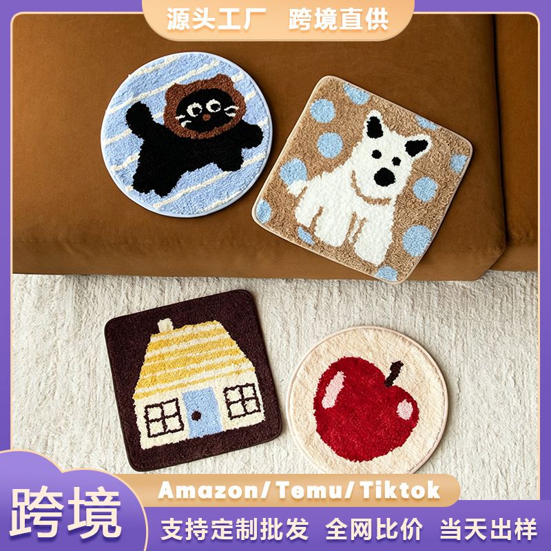 Cute Cartoon Thickened Velvet Non-Slip Cushion for Home Use, Soft Sofa Chair, Car Seat, Suitable for All Seasons, Office Chair Cute Cartoon Thickened Velvet Non-Slip Cushion for Home Use, Soft Sofa Chair, Car Seat, Suitable for All Seasons, Office Chair