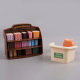 Dollhouse Miniature Accessories Mini Furniture Study Bookshelf Model Ornaments Toys Play House Kidsren's Toys Gifts