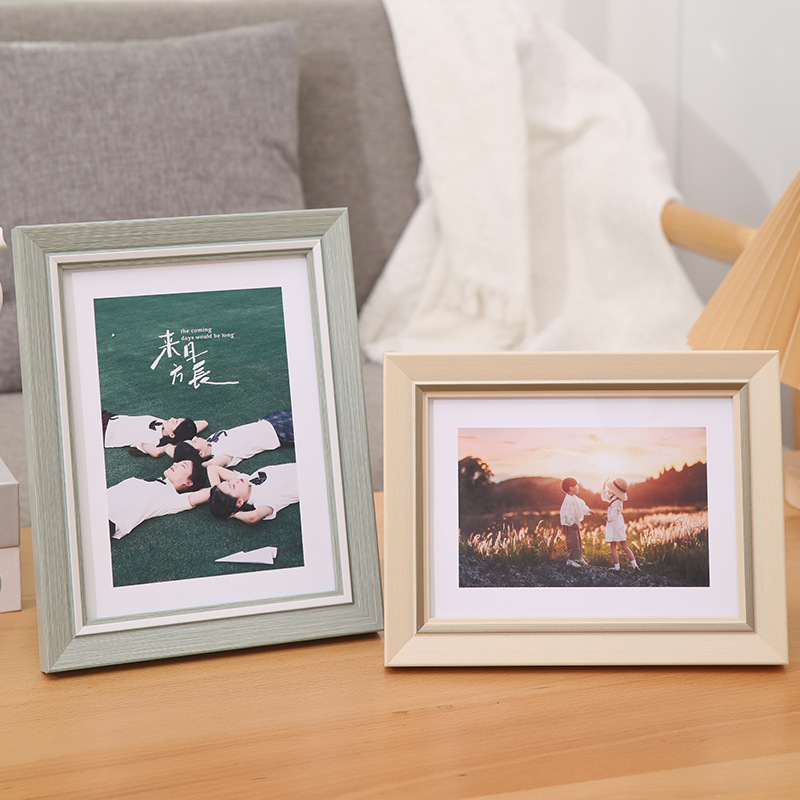 Wholesale of Spring and Autumn Travel Commemorative Photo Frames 67810inch Small Fresh Artistic Graduation Photo A4 Picture Frame Wall Hanging Mirror Frame