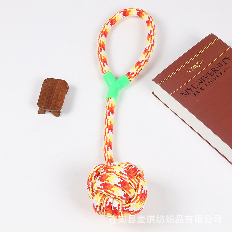 Nuevo Juguete para perro molar resistente a la mordedura cuerda nudo Golden Retriever perro mediano y grande que alivia el juguete tapado suministros para Mascotas Fábrica al por mayor