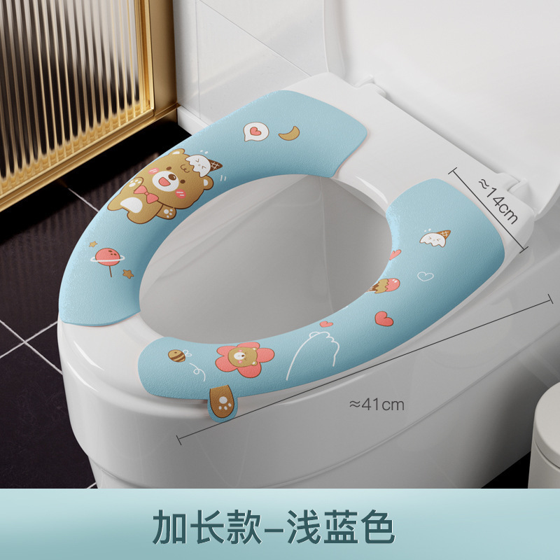 便器マットアニメ粘着式四季通用便器貼り家庭用水洗い裁断可能便座貼付トイレクッション|undefined