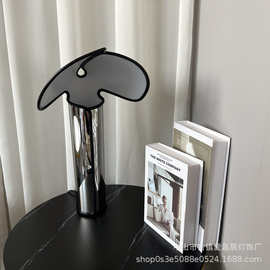 意大利FLOS台灯不锈钢北欧简约设计师样板间展厅书房帽子灯