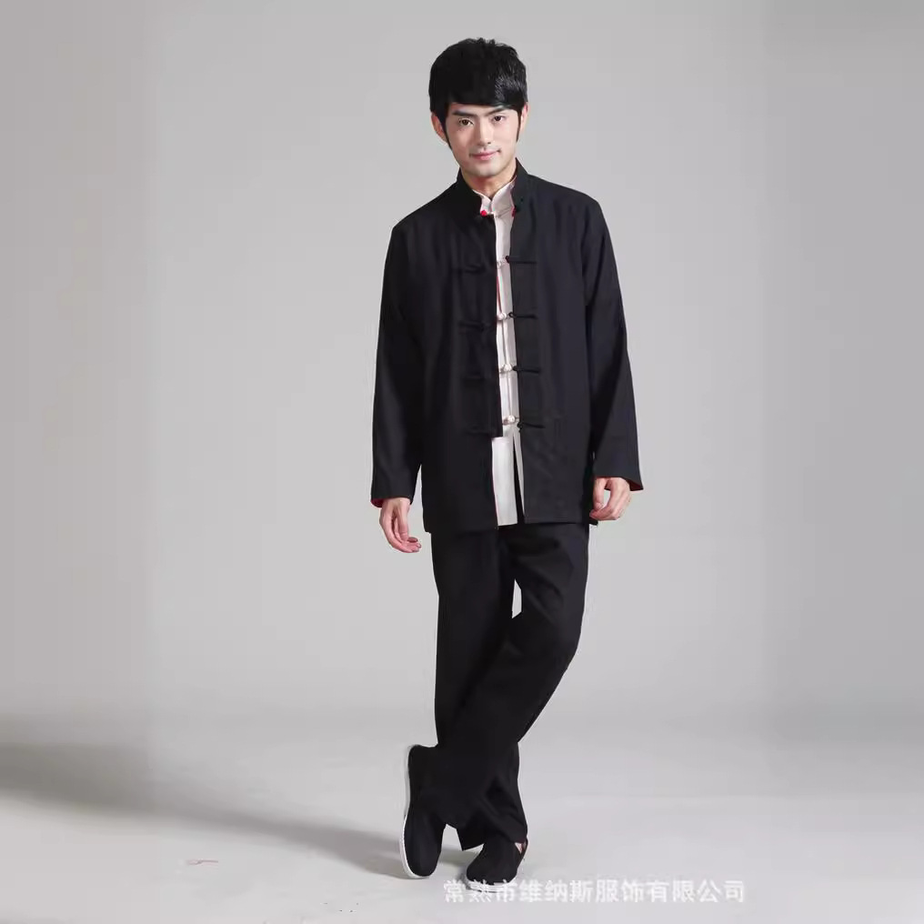 Double-sided ethnic long-sleeve, cotton and linen, ethnic style, Chinese style 3