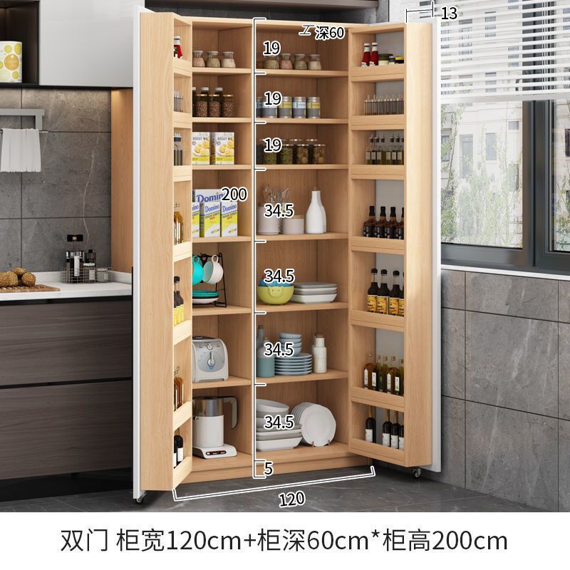 Solid Wood Kitchen Side Cabinet, Dining Side Cabinet, Wall-Mounted Cabinet, Living Room Cabinet, Storage Cabinet, Multi-Functional Storage Cabinet, Snack Cabinet