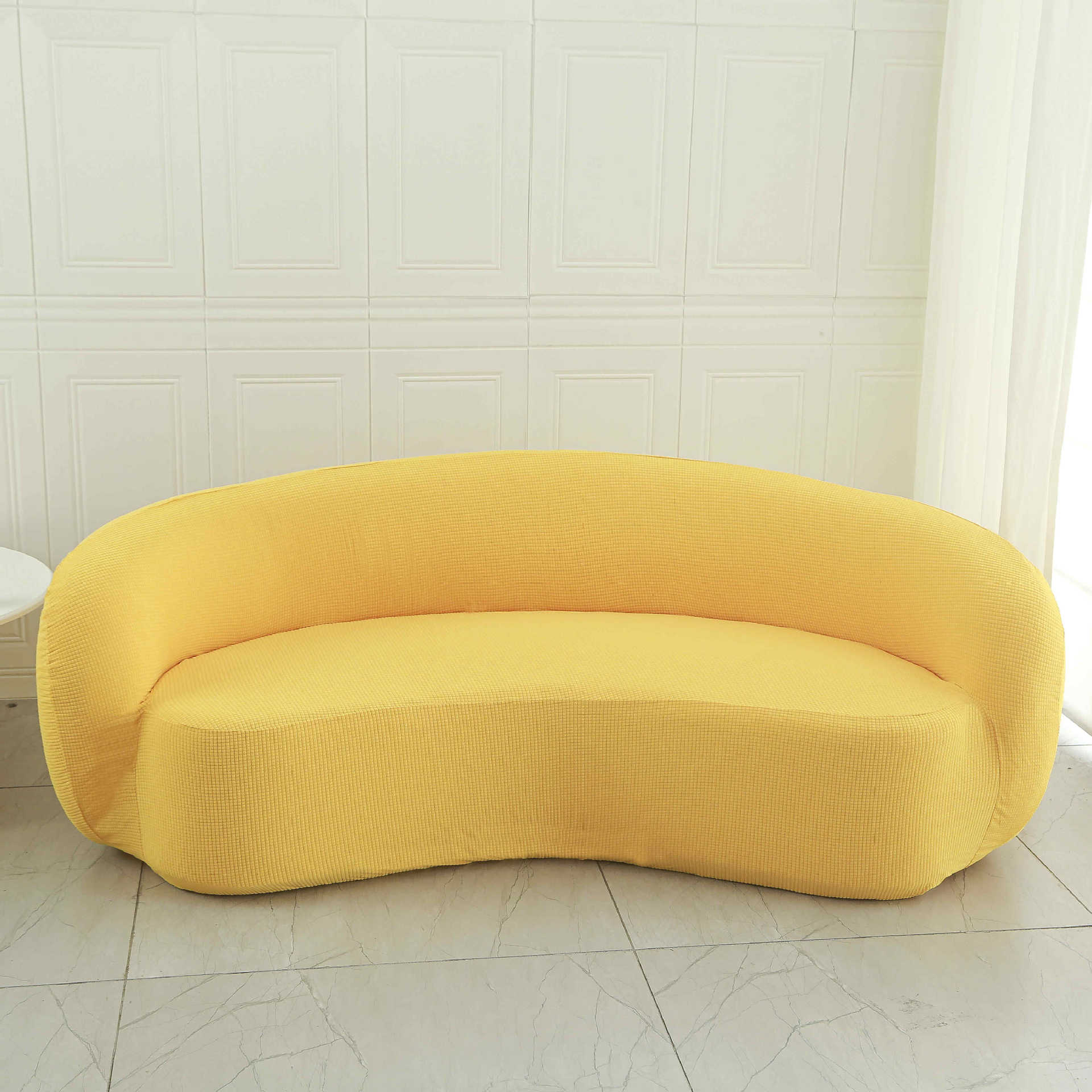 Cubierta de sofá y silla Cubierta de sofá de balcón de dormitorio individual de lana de cordero perezoso Cubierta de silla de sala de estar sencilla y cómoda