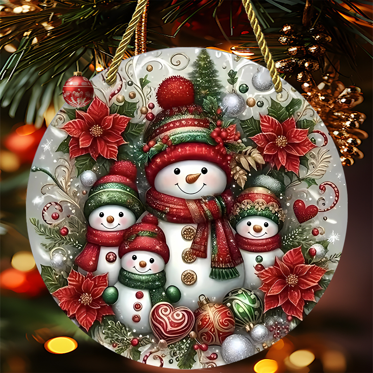 YK6020 네 명의 눈사람