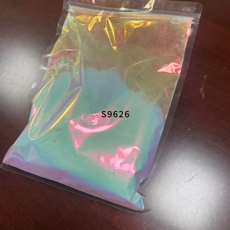 跨境高彩光学变材料 光学变色龙珠光闪粉 高光变色龙偏光闪粉