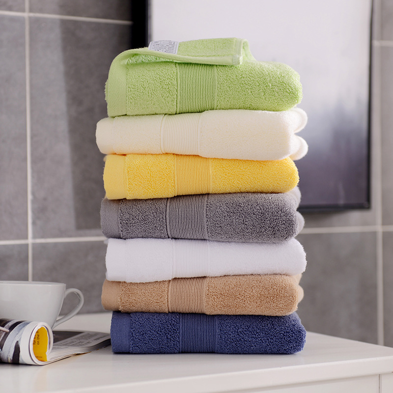 Thickened 130g cotton household hotel face towel soft absorbent bath gift embroidered logo towel wholesale Thickened 130g cotton household hotel face towel soft absorbent bath gift embroidered logo towel wholesale
