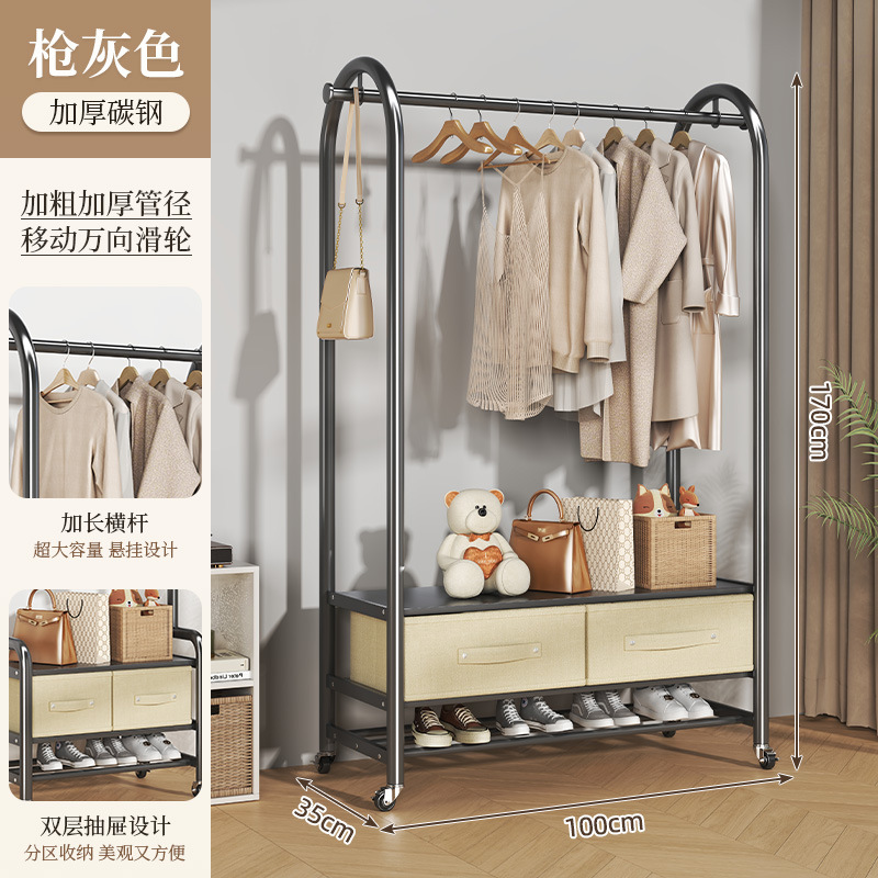 100cm 건그레이 - 아치브릿지 스타일 + 수납서랍 + 신발장