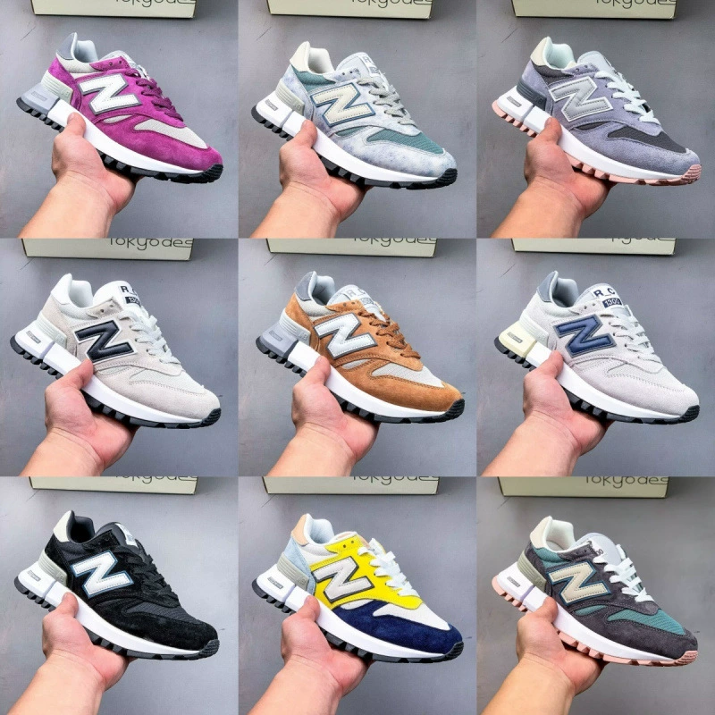 Кроссовки в стиле ретро Yuanzu серые NB 1300 N990 V3 дышащие мужские и женские совместные беговые кроссовки