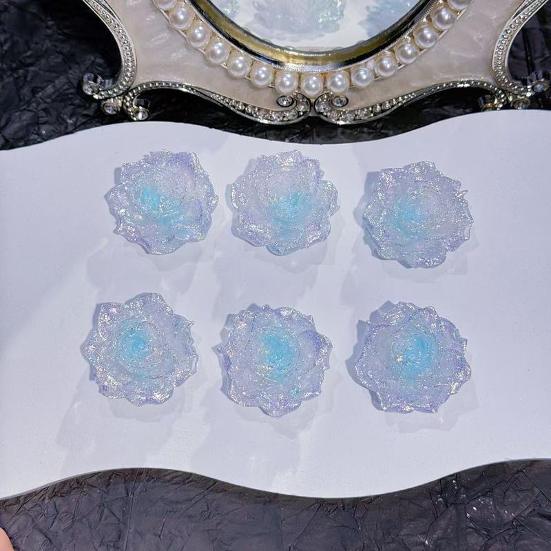 树脂配件批发diy饰品【真爱玫瑰】爆闪卡36mm-萤火虫夜光-冰箱贴|undefined