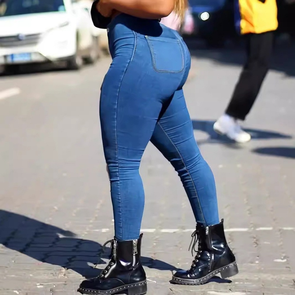Women's High-Waisted Skinny Jeans - Butt-Lifting Stretch Denim Pants For A Flattering Silhouette_voghion.com