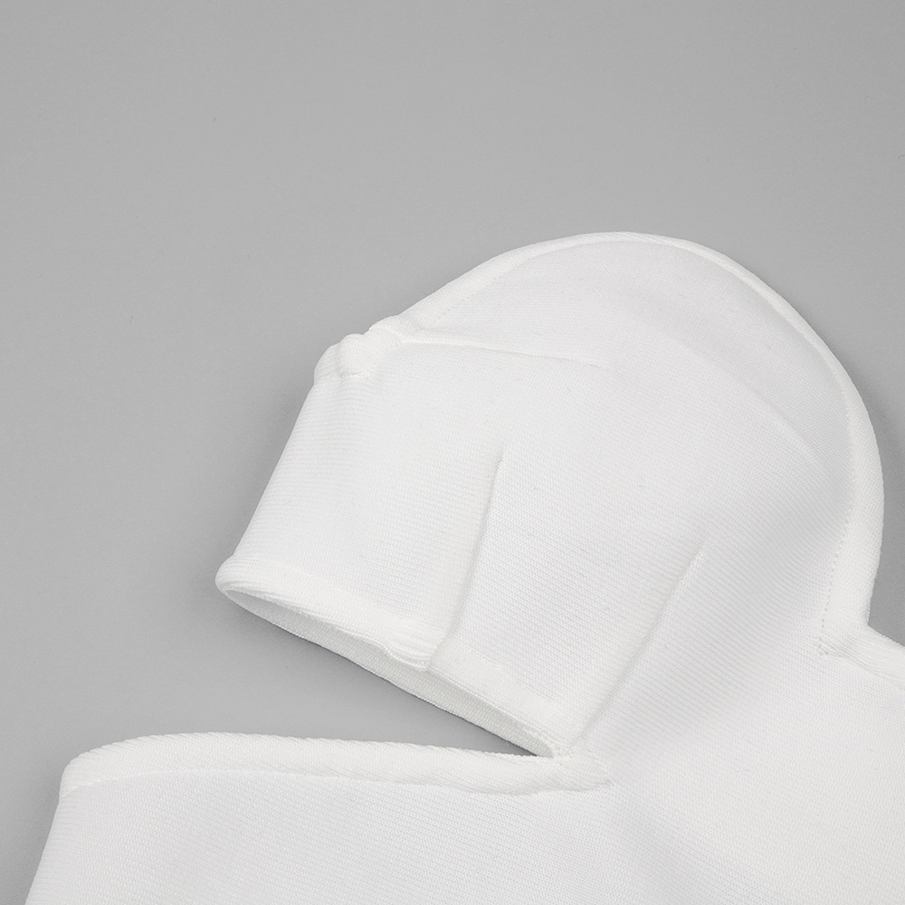 Blusa blanca de encaje elástico bajo con cuello de encaje, pantalones abiertos de piel sintética con aberturas, conjunto sexy elástico de dos piezas, traje informal