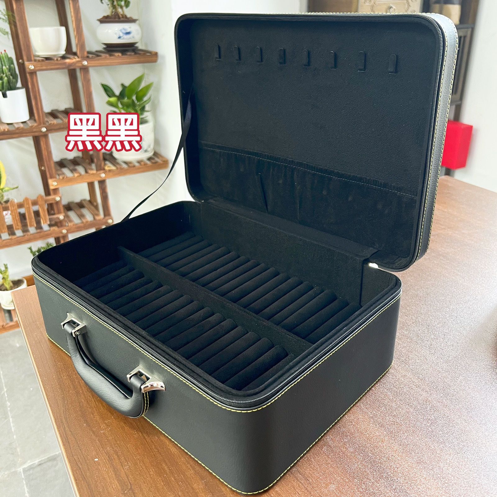 Brazalete caja de almacenamiento 15 dígitos brazalete caja de joyería jade jade caja de oro y plata caja de exhibición caja de joyería portátil caja doméstica
