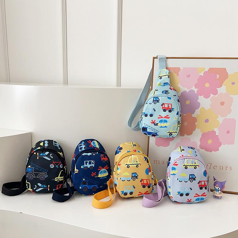 Bolsos de pecho para niños 2025 nuevos dibujos animados lindos bebés de estilo extranjero mochila casual bolsa de cambio accesorios