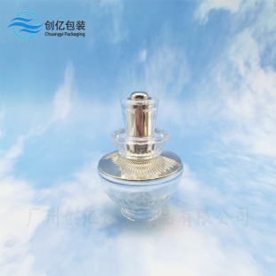 in stock Lotus Press Dropper Bottle 30ml Essential Oil Bottle High-end Petal Bottle Essence Solution Bottle Sub-packed Glass Bottle