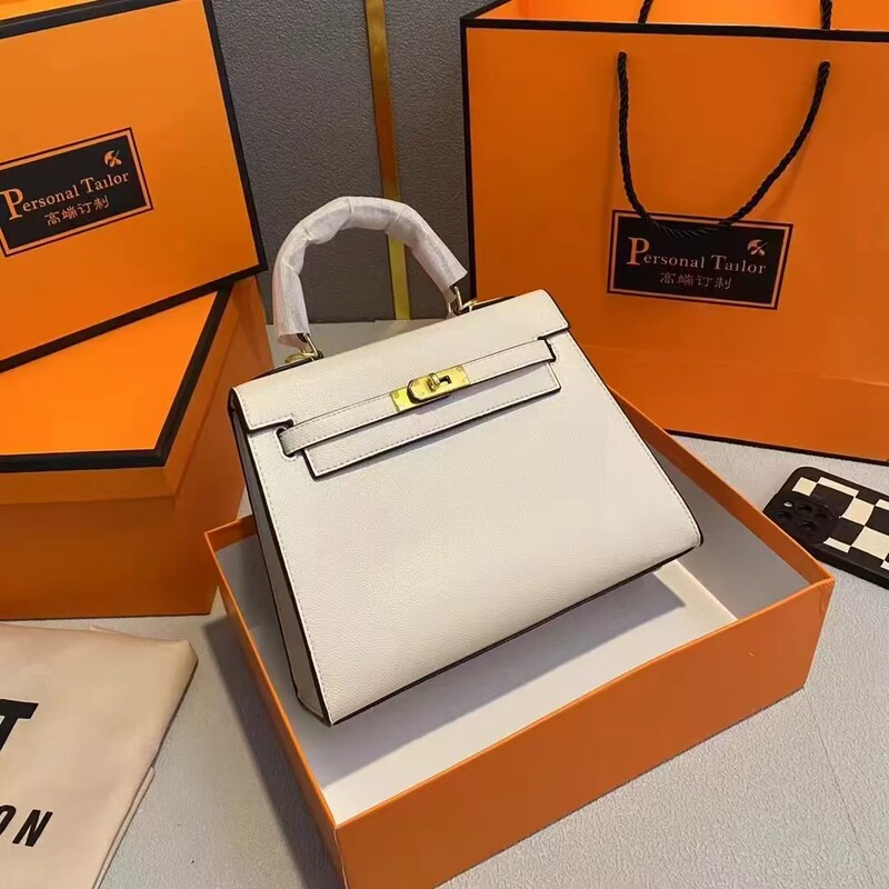 Genuine Leather Second Generation Mini Kelly Bag Women's 2023 New High-end Light Luxury Women's Bag All-match Shoulder Crossbody Small Bag