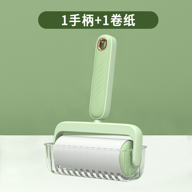 10cm波纹粘毛器可斜撕式批发家用粘毛器粘尘便携滚筒式粘毛器卷纸|undefined