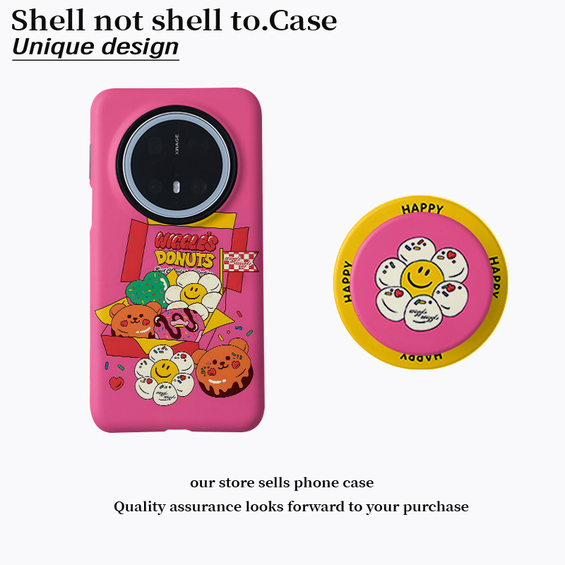 Donut Combination Film Two-In-One Suitable for Huawei Mate70 Xiaomi 15 Mobile Phone Case Oppo Protective Cover Vivo