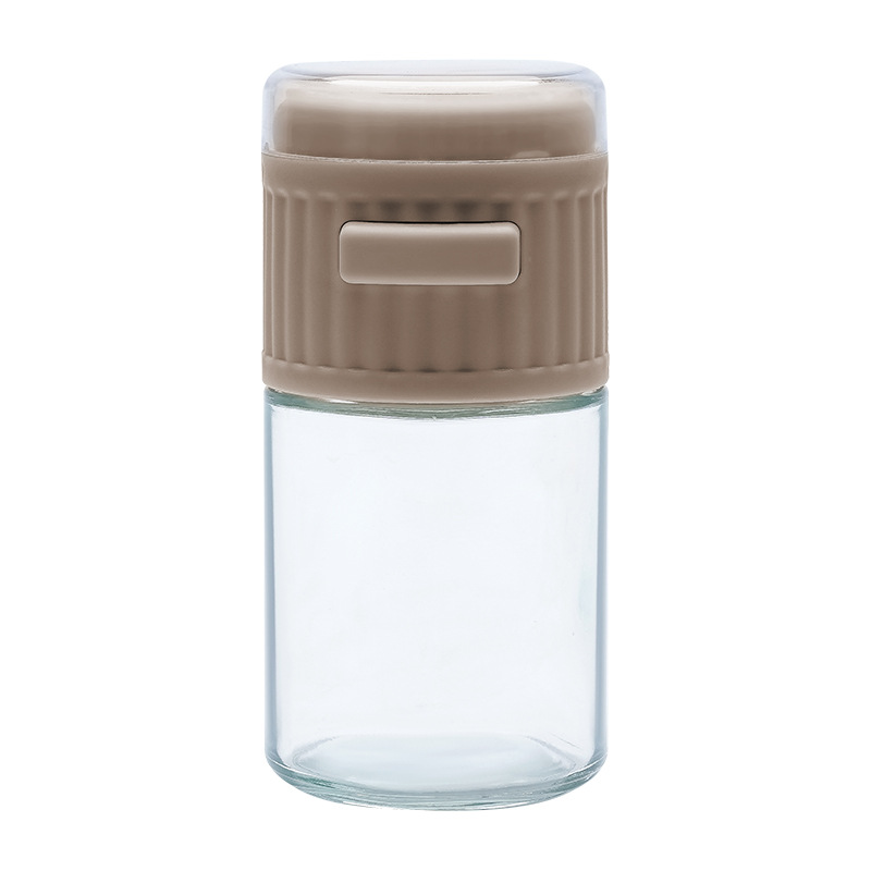 Tipo de presión de la cocina tarro de sal cuantitativa cocina condimento botella de sal de control aspersión artefacto medición sal condimento caja al por mayor