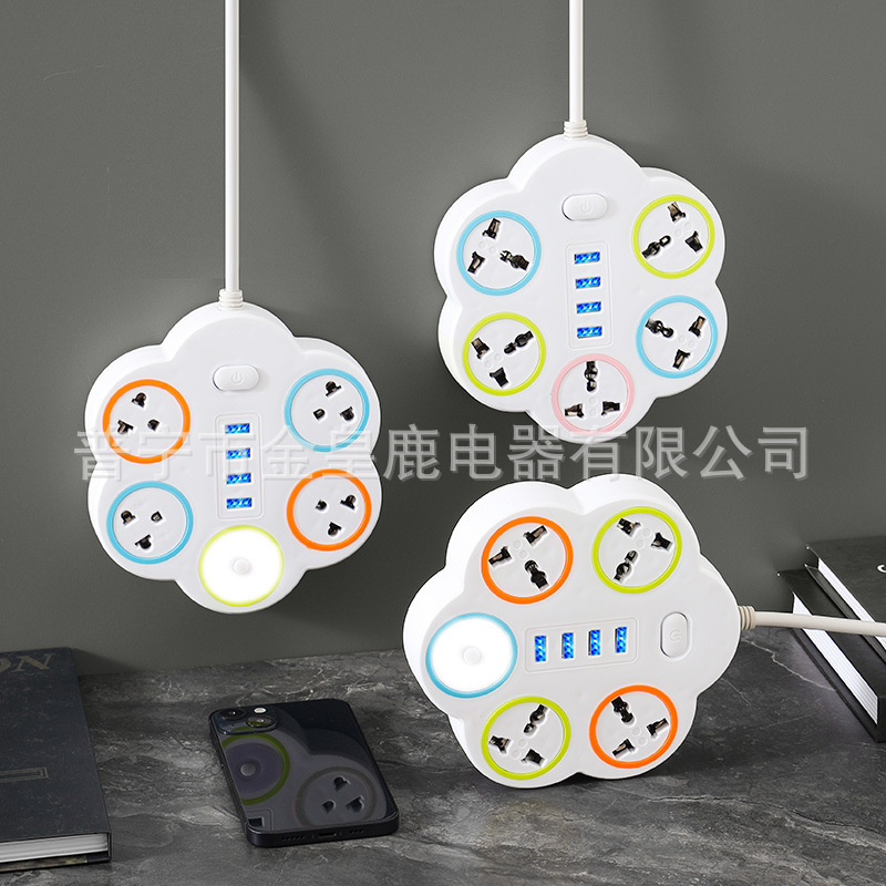 外销插座电插排菲律宾泰国网络排插带线多孔usb插线板越南老挝
