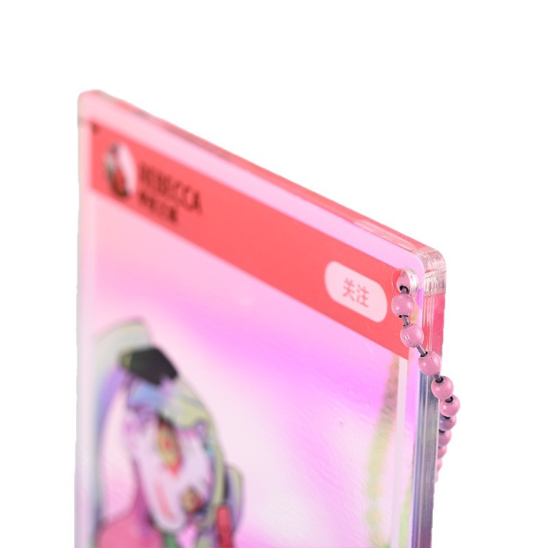 新しい日向ヒナタ翔陽アニメオンラインゲーム周辺機器孤独な爪研削アクリルペンダント透明カードペンダントカスタマイズ可能|undefined