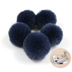 Factory wholesale 6-10CM imitation mink fur pin style DIY clothing, shoes, hats, accessories, components fur imitation plush ball