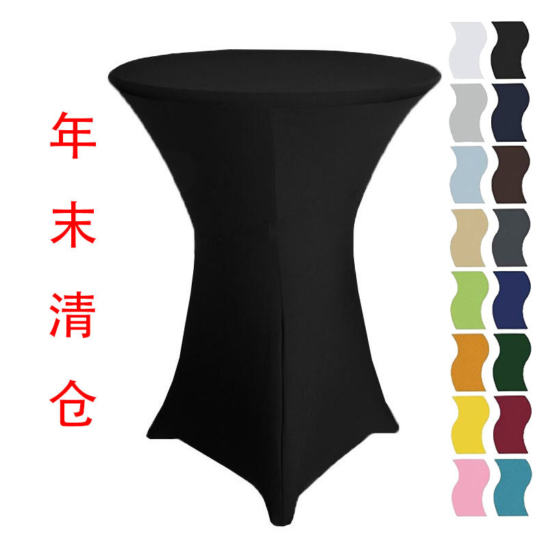 Funda Elástica para Mesa de Cóctel Redonda de Poliéster, Decorativo, para Hoteles y Fiestas