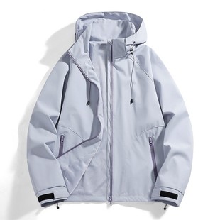 Windproof and Waterproof Jacket for Men, Spring and Autumn New Outdoor Functional Wind Hooded Jacket for Couples