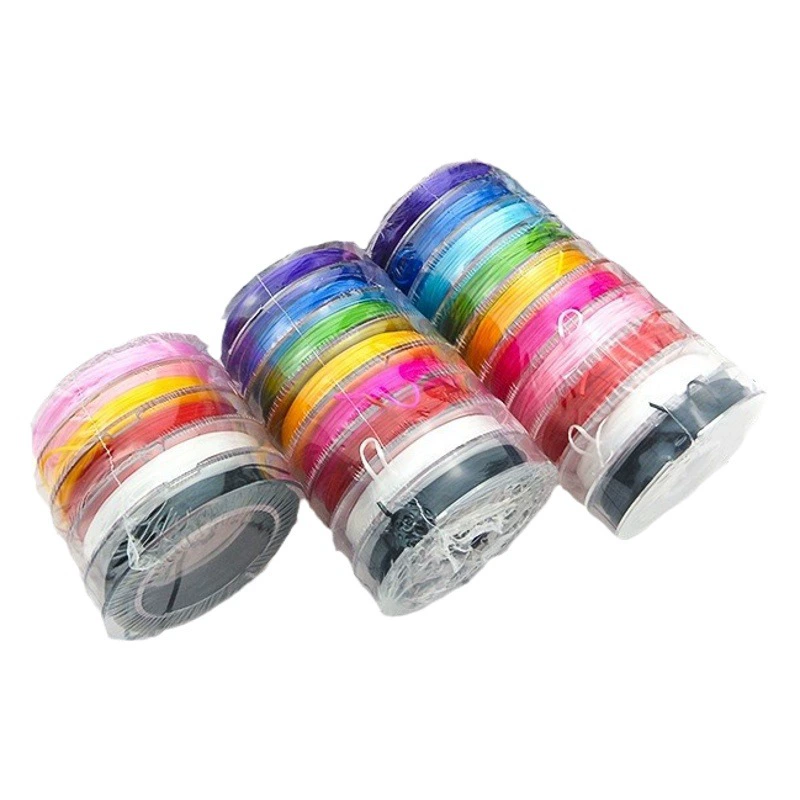 Мини-маленькое кольцо с эластичной нитью с кристаллами из бисера DIY браслет из бисера износостойкая тянущаяся резинка эластичная веревка