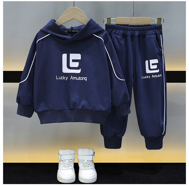 Drenge kortreb 2023 forår og efterår sæson Ny smuk sweater i to dele Baby Trendy børnetøj_voghion.com