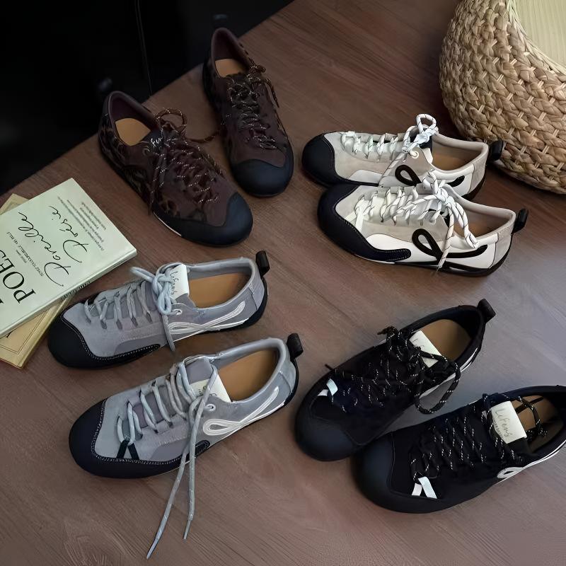 New retro, breathable, versatile, casual, sporty, soft-soled German training shoes, fashionable and trendy low-top sneakers for women New retro, breathable, versatile, casual, sporty, soft-soled German training shoes, fashionable and trendy low-top sneakers for women